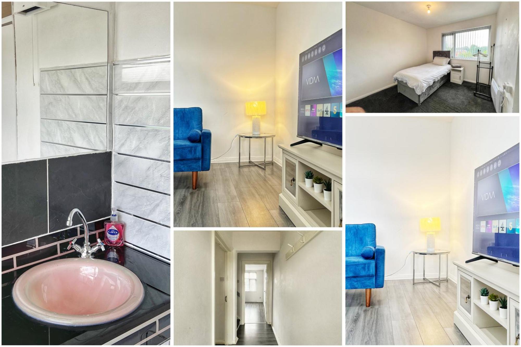 Rusholme Apartment - Sleeps 4 Манчестър Екстериор снимка